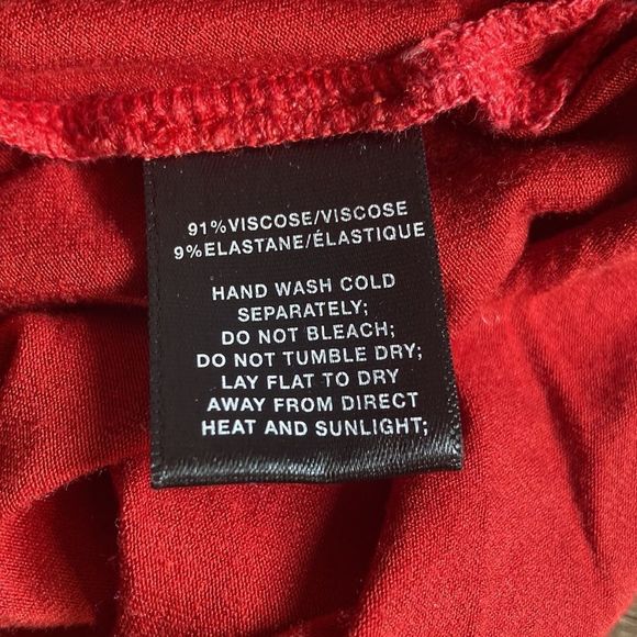 Lafayette 148 New York Tie Dye Crimson/Coral T shirt Size Medium - Picture 7 of 7